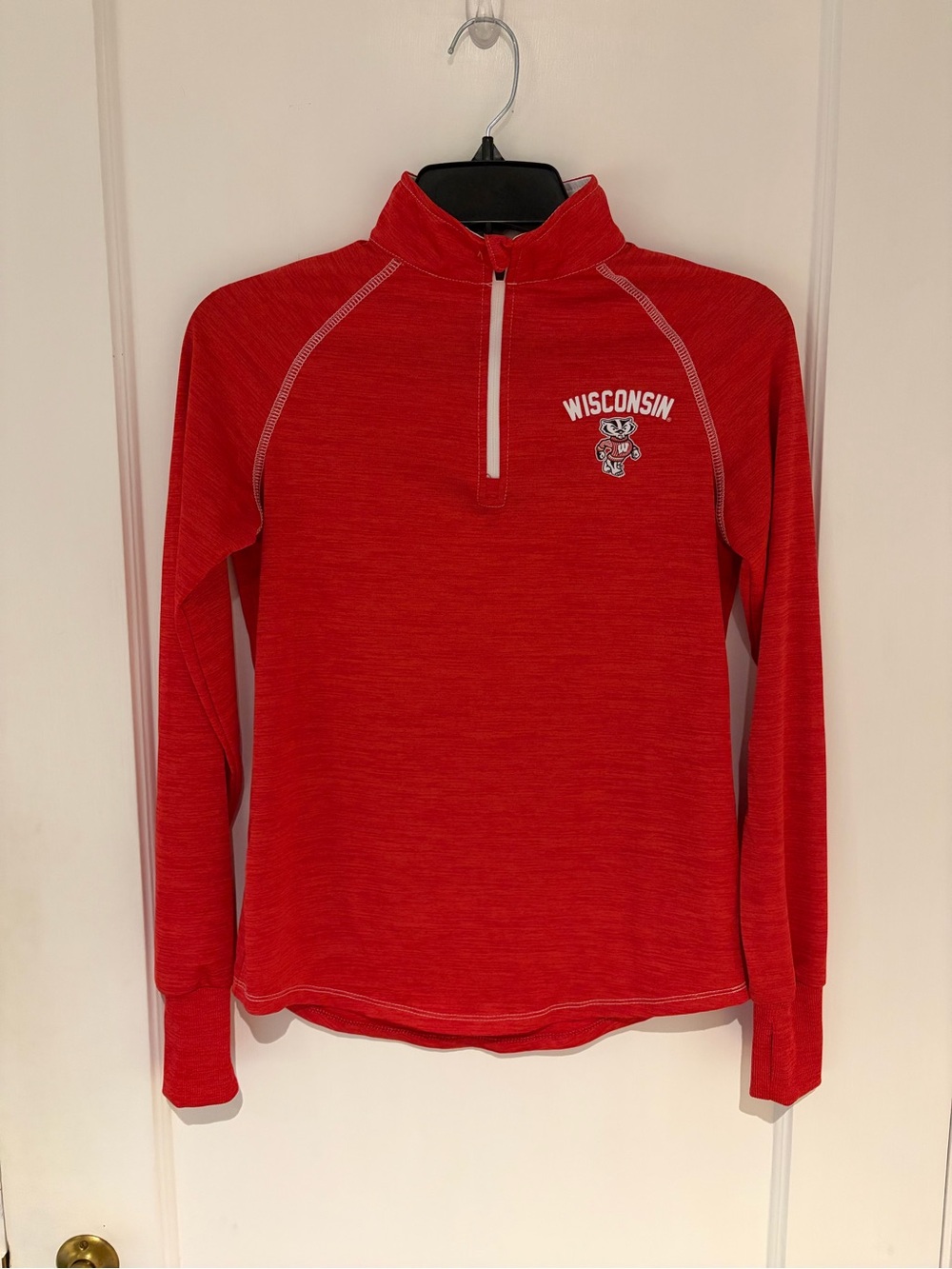 University of Wisconsin Madison Women’s Small Red Athletic Quarter Zip